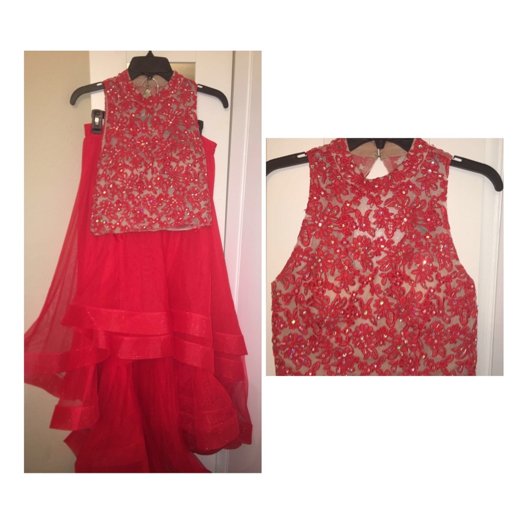 red formal dress - Picture 2 of 2